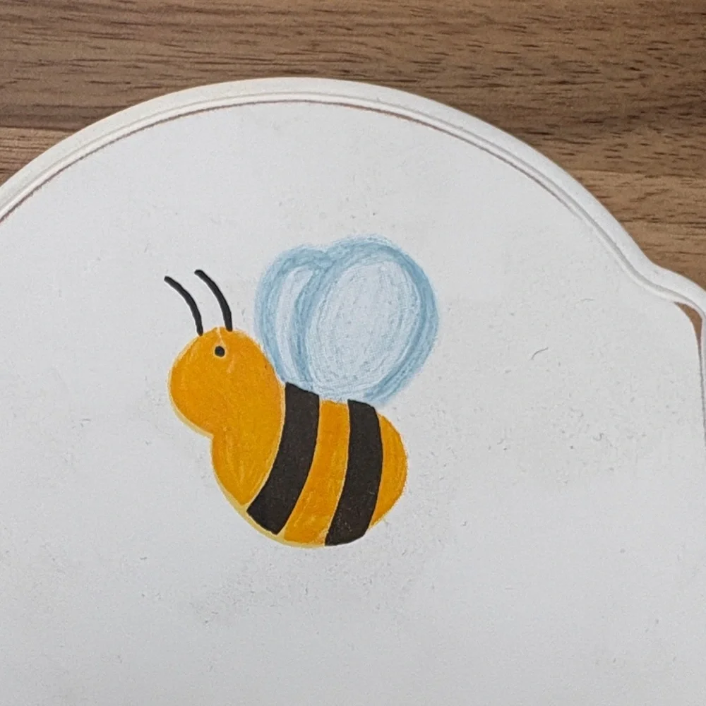Pottery Barn Kids Bumblebee Wall Hooks - White and Yellow